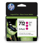 Tri-Pack Original HP Magenta, nr.712, pentru DesignJet Studio 24|Studio 36|T230|T250|T630|T650, 29ml, (timbru verde 0.45 lei), "