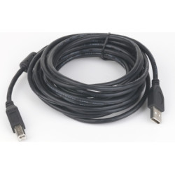 CABLU USB GEMBIRD pt. imprimanta, USB 2.0 (T) la USB 2.0 Type-B (T), 3m, conectori auriti, negru, "CCP-USB2-AMBM-10" / 45505978 