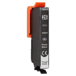 Cartus pentru Epson | C13T26314010 / T2631 | negru | 13 ml | bulk