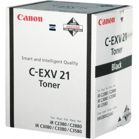 Toner Original Canon Black, EXV21BK, pentru IR C2380I|IR C2880|IR C2880I|IR C3080|IR C3080I|IR C3380|IR C3380I|IR C3580|IR C3580