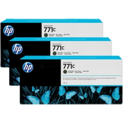 Tri-Pack Original HP Matte Black, nr.771C, pentru DesignJet Z6200, , (timbru verde 0.45 lei), "B6Y31A"