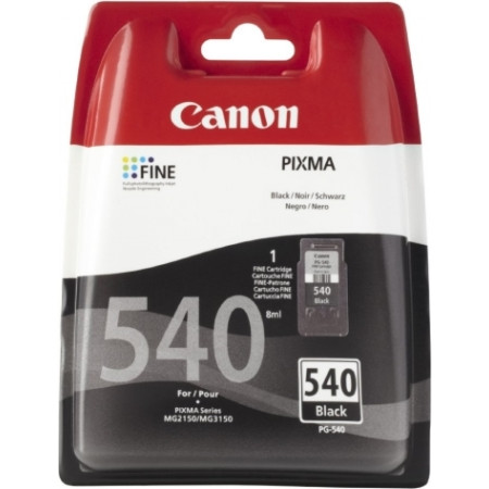 Cartus Cerneala Original Canon Black, PG-540, pentru Pixma MG2150|MG2250|MG3150|MG3250|MG3550|MG3650|MG4150|MG4250|MX375|MX395|M