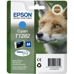 Cartus Cerneala Original Epson Cyan, T1282, pentru S22|SX125, , (timbru verde 0.15 lei),  "C13T12824011"