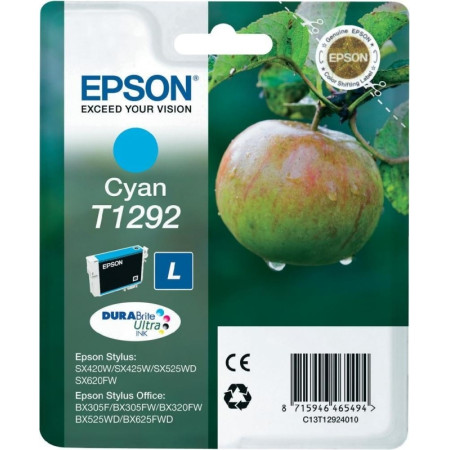 Cartus Cerneala Original Epson Cyan, T1292, pentru SX425W, , (timbru verde 0.15 lei),  "C13T12924011"