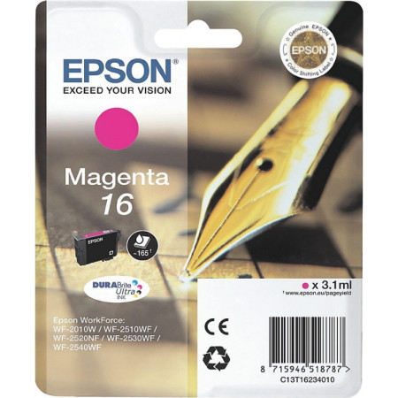 Cartus Cerneala Original Epson Magenta, T1633, pentru WF2540, , (timbru verde 0.15 lei),  "C13T16334010"