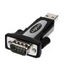 ADAPTOR USB LOGILINK, USB 2.0 (T) la Serial DB9M (9-pin)(RS232)(T), negru cu argintiu, "AU0034" (timbru verde 0.18 lei)