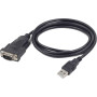 CABLU USB GEMBIRD adaptor, USB 2.0 (T) la Serial DB9M (9-pin)(RS232)(T), 1.5m, negru, "UAS-DB9M-02" (timbru verde 0.08 lei)