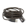CABLU USB GEMBIRD prelungitor, USB 2.0 (T) la USB 2.0 (M), 5m, activ (permite folosirea unui cablu USB lung), black "UAE-01-5M" 
