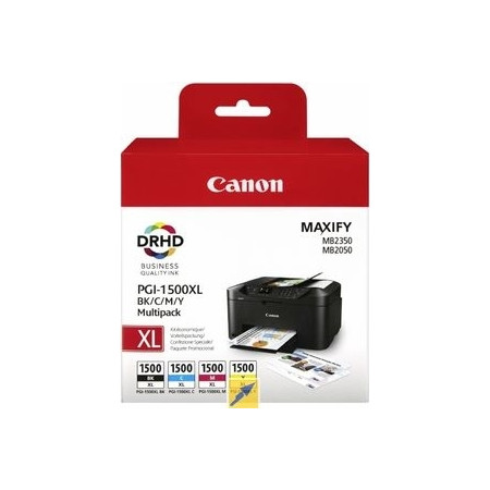 Combo-Pack  Original Canon CMYK, PGI-1500XLMULTI, pentru Maxify MB2050|MB2150|MB2350|MB2750, , (timbru verde 0.60 lei), "BS9182B