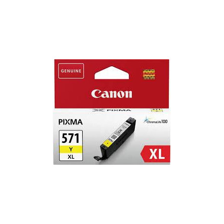 Cartus Cerneala Original Canon Yellow, CLI-571XLY, pentru Pixma MG5750|MG5751|MG6850|MG6851|MG7750|MG7751|MG7752|TS5050|TS5051|T