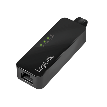 CABLU USB LOGILINK adaptor, USB 3.0 (T) la RJ45 (M), 14cm lungime totala, "UA0184A" (timbru verde 0.08 lei)