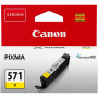 Cartus Cerneala Original Canon Yellow, CLI-571Y, pentru Pixma MG5750|MG5751|MG6850|MG6851|MG7750|MG7751|MG7752|TS5050|TS5051|TS5