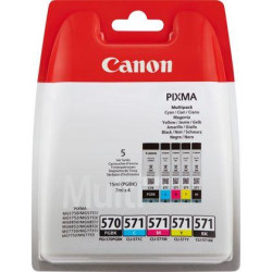 Combo-Pack  Original Canon CMYKPB, PGI-570B/CLI-571, pentru Pixma MG5750|MG5751|MG6850|MG6851|MG7750|MG7751|MG7752|TS5050|TS5051
