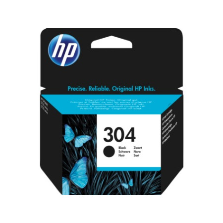 Cartus Cerneala Original HP Black, nr.304, pentru DeskJet 2620|2630|2632|3750|3760, , (timbru verde 0.15 lei), "N9K06AE"