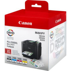 Combo-Pack  Original Canon CMYK, PGI-2500XLBK/C/M/Y, pentru Maxify IB4050|IB4150|MB5050|MB5150|MB5350|MB5450, , (timbru verde 0.