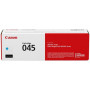 Toner Original Canon Cyan, CRG-045C, pentru LBP-611|LBP-613|MF-631|MF-633|MF-635, 1.3K, (timbru verde 1.2 lei) , "CR1241C002AA"