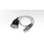 ADAPTOR USB ATEN, USB 2.0 (T) la Serial RS232 (9-pin)(T), 0.35 m, argintiu,"UC232A-AT" (timbru verde 0.08 lei)