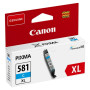 Cartus Cerneala Original Canon Cyan, CLI-581XLC, pentru Pixma TR7550|TR8550|TS6150|TS6250|TS705|TS8150|TS8250|TS9150|TS9155|TS95