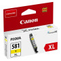 Cartus Cerneala Original Canon Yellow, CLI-581XLY, pentru Pixma TR7550|TR8550|TS6150|TS6250|TS705|TS8150|TS8250|TS9150|TS9155|TS