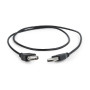 CABLU USB GEMBIRD prelungitor, USB 2.0 (T) la USB 2.0 (M), 0.75m, negru, "CC-USB2-AMAF-75CM/300-BK" (timbru verde 0.08 lei)