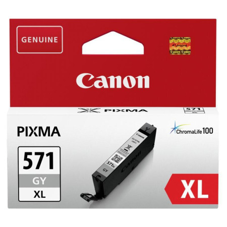Cartus Cerneala Original Canon Grey, CLI-571XLGY, pentru Pixma MG5750|MG5751|MG6850|MG6851|MG7750|MG7751|MG7752|TS5050|TS5051|TS