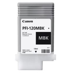 Cartus Cerneala Original Canon Black, PFI-120MBK, pentru IPF TM-200|TM-205|TM-300|TM-305, 130ml, (timbru verde 0.15 lei),NOPP, "