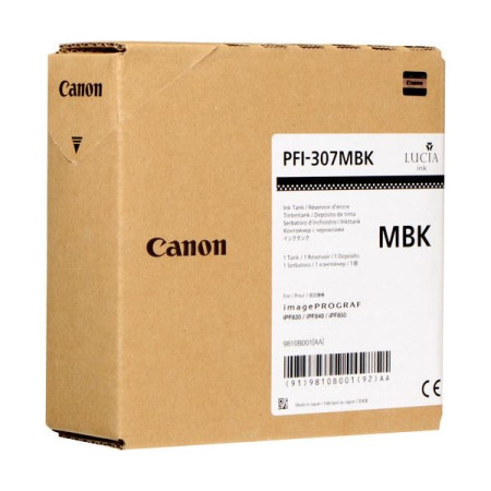 Cartus Cerneala Original Canon Matte Black, PFI-307MB, pentru IPF 830|840|850, , (timbru verde 0.15 lei),NOPP, "CF9810B001AA"