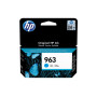 Cartus Cerneala Original HP Cyan, nr.963, pentru OfficeJet Pro 9010|9013|9014|9020|9023 , 700, (timbru verde 0.15 lei), "3JA23AE