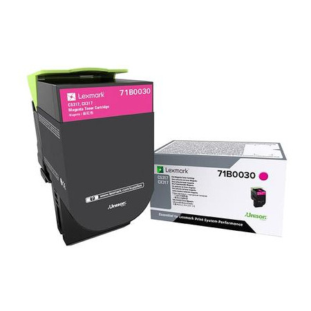 Toner Original Lexmark Magenta, 71B0030, pentru CX317|CS317|CX417|CS417|CS517|CX517, 2.3K, (timbru verde 1.2 lei) , "71B0030"
