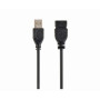 CABLU USB SPACER prelungitor, USB 2.0 (T) la USB 2.0 (M), 3m,  black "SPC-USB-AMAF-10" (timbru verde 0.18 lei)