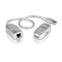 CABLU USB ATEN, prelungitor, conector USB 1.1 (T) | RJ-45 (M), gri, "UCE60-AT" (timbru verde 0.18 lei)