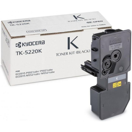 Toner Original KYOCERA Black, TK-5220K, pentru ECOSYS M5521CDN|M5521CDW, 1.2K, (timbru verde 1.2 lei) , "TK-5220K"