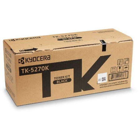 Toner Original Kyocera Black, TK-5270K, pentru ECOSYS M6230|M6630, 8K, (timbru verde 1.2 lei) , "TK-5270K"