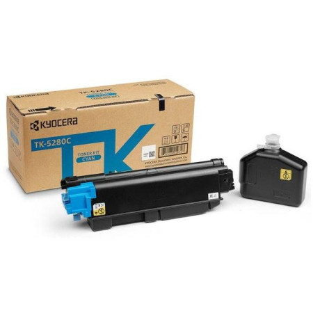 Toner Original KYOCERA Cyan, TK-5280C, pentru ECOSYS M6235CIDN|M6635CIDN|P6235CDN, 11K, (timbru verde 1.2 lei) , "TK-5280C"
