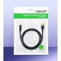 CABLU USB Ugreen pt. imprimanta, "US135" USB 2.0 (T) la USB 2.0 Type-B (T), 1.5m, conectori auriti, negru, "10350" (timbru verde