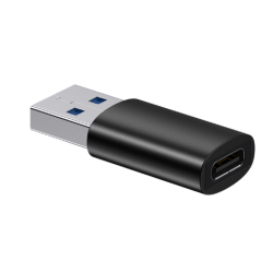 ADAPTOR Baseus Ingenuity Series Mini OTG, USB Type-C (M) la USB 3.1 (T), corp metalic, negru "ZJJQ000101" (timbru verde 0.18 lei