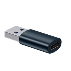 ADAPTOR Baseus Ingenuity Series Mini OTG, USB Type-C (M) la USB 3.1 (T), corp metalic, albastru "ZJJQ000103" (timbru verde 0.18 