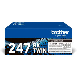 Dual-Pack  Original Brother Black, TN247BKTWIN, pentru HL-L3210|L3270|DCP-L3510|L3550|MFC-L3730|L3770, 3K, (timbru verde 1.2 lei