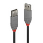 Cablu Lindy 3m USB 2.0 Type A to A, Anth, "LY-36694" (timbru verde 0.18 lei)