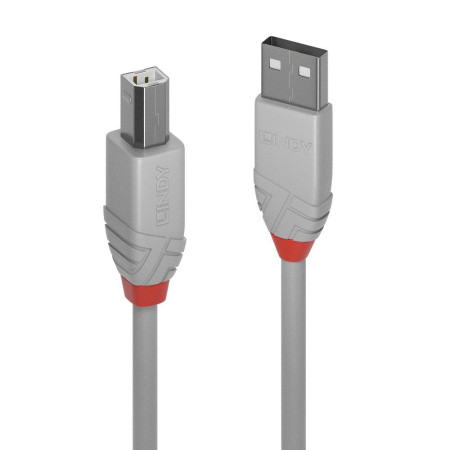 Cablu Lindy 0,5m USB 2.0 Type A to B Ant, "LY-36681" (timbru verde 0.08 lei)