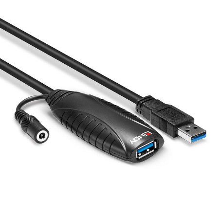 Lindy Cablu Extensie USB 3.0 Activ 10m "LY-43156" (timbru verde 2.00 lei)