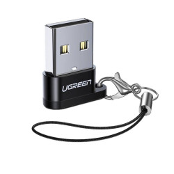 ADAPTOR Ugreen, "US280", USB Type-C(M) la USB 2.0(T), incarcare max 3A, negru "50568" (timbru verde 0.08 lei)  - 6957303855681