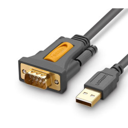 CABLU USB Ugreen adaptor, "CR104" USB 2.0 (T) la Serial DB9M (9-pin)(RS232)(T), 1.5m, negru, "20211" (timbru verde 0.08 lei) - 6