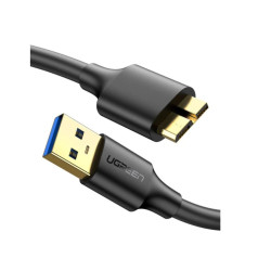 CABLU USB Ugreen, "US130" USB 3.0 (T) la USB Tip B (T), conectori auriti, 1m, negru, "10841" (timbru verde 0.08 lei) - 695730381