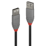 Lindy Cablu USB 2.0 Ext. USB 2m, Anthra "LY-36703" (timbru verde 0.18 lei)