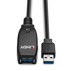 Cablu Lindy 15m USB 3.0 Active Extension "LY-43322" (timbru verde 0.8 lei)
