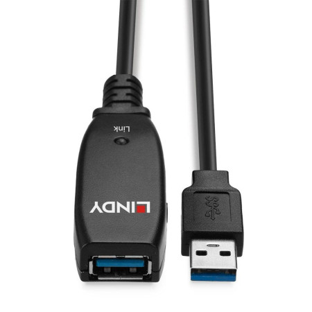 Cablu Lindy 15m USB 3.0 Active Extension "LY-43322" (timbru verde 0.8 lei)