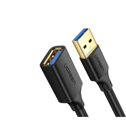 CABLU USB Ugreen prelungitor, "US129" USB (T) to USB (M), 5m, negru, "90722" (timbru verde 0.18 lei) - 6957303897223