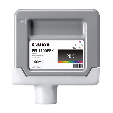 Cartus Cerneala Original Canon Black, PFI-1100BK, pentru IPF PRO-2000|PRO-4000|PRO-6000, 160ml, incl.TV 0.15 RON,NOPP, "0850C001