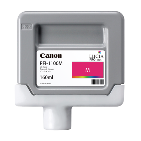 Cartus Cerneala Original Canon Magenta, PFI-1100M, pentru IPF PRO-2000|PRO-4000|PRO-6000, 160ml, incl.TV 0.15 RON,NOPP, "0852C00